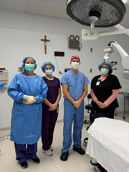 Carrington Surgical Services team in the OR